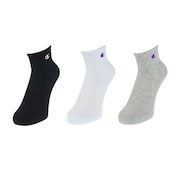 チャンピオン(CHAMPION)(キッズ)ショートレングスソックス 3足組 CBSCY302 902