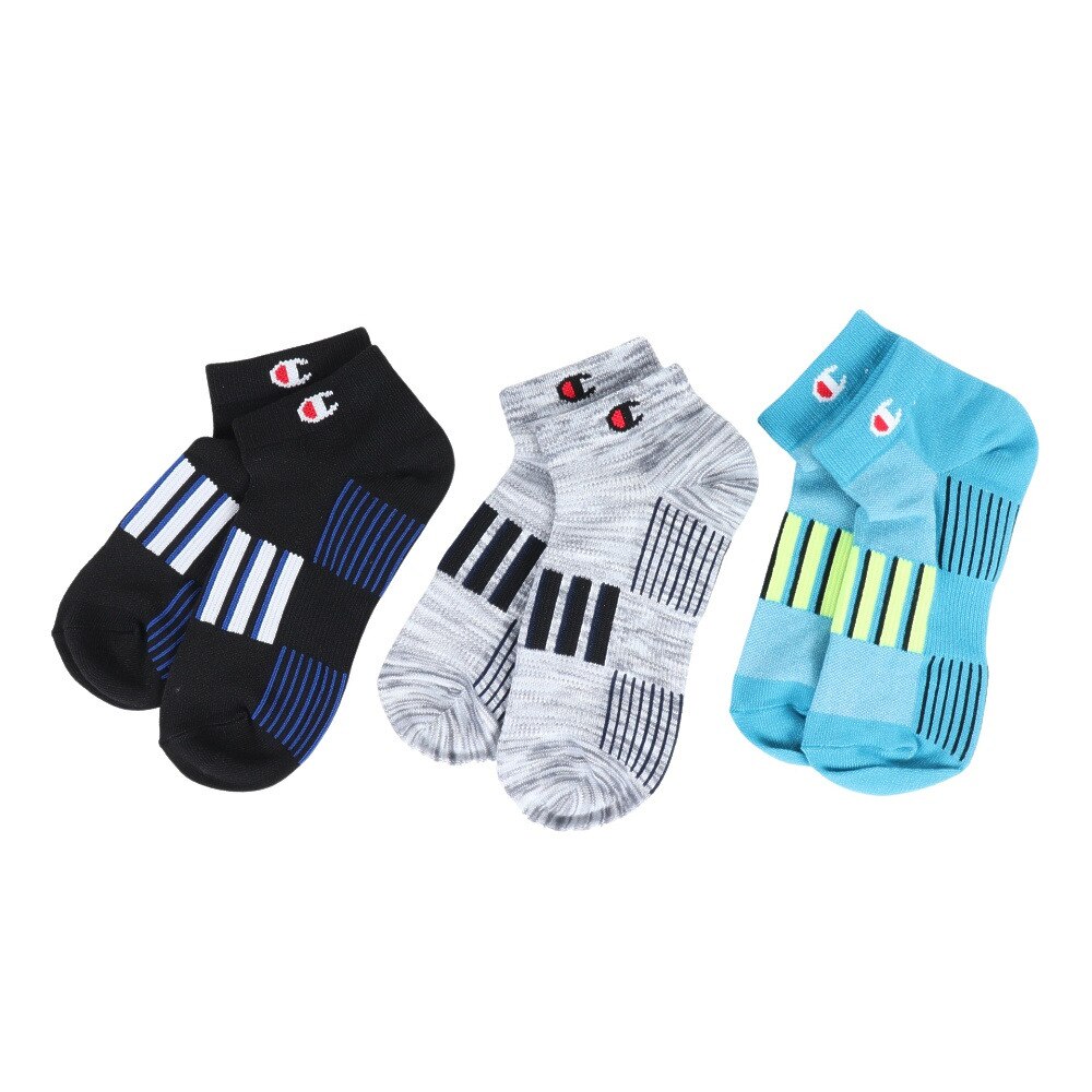 チャンピオン（CHAMPION）（キッズ）キッズ 3足組 スニーカーインソックス ノンパイル CBSCY407 997