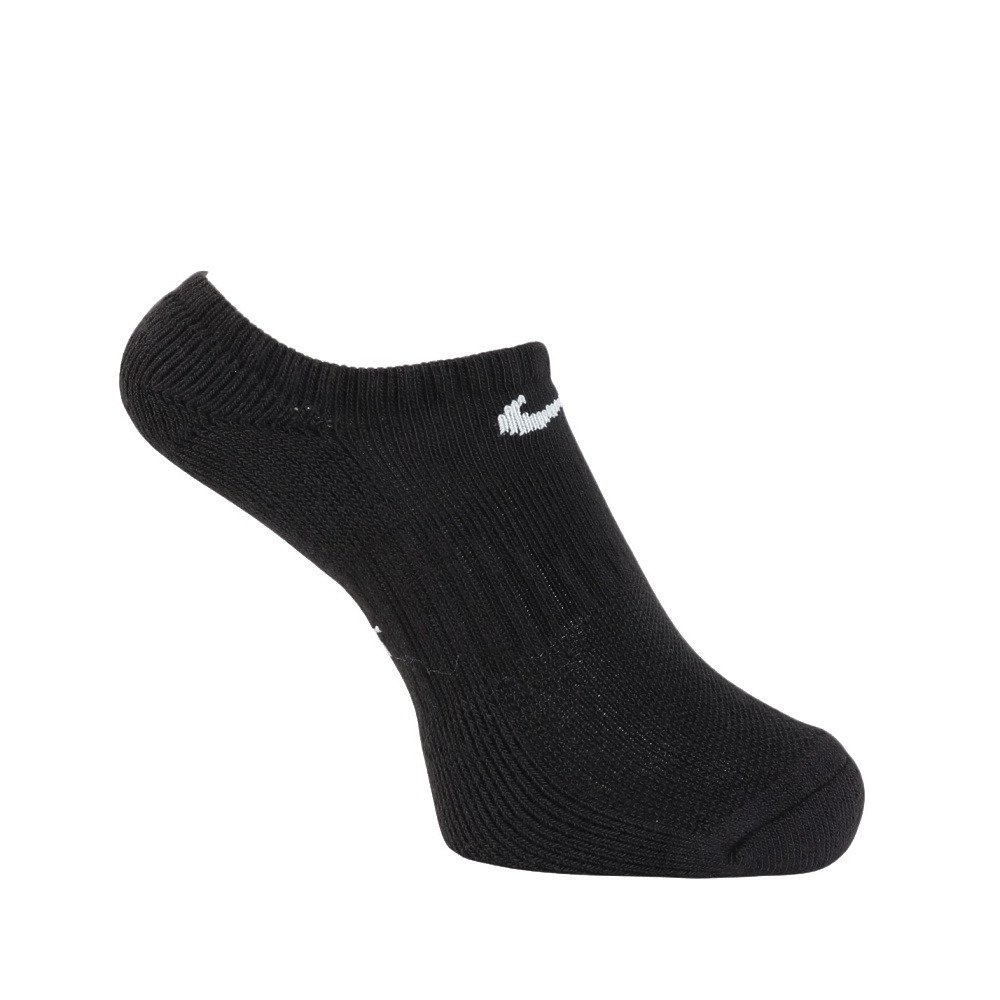 ナイキ（NIKE）（キッズ）靴下 キッズ パフォーマンス クッションド ノーショウ トレーニングソックス 6足組 黒 21-23cm SX6911-010