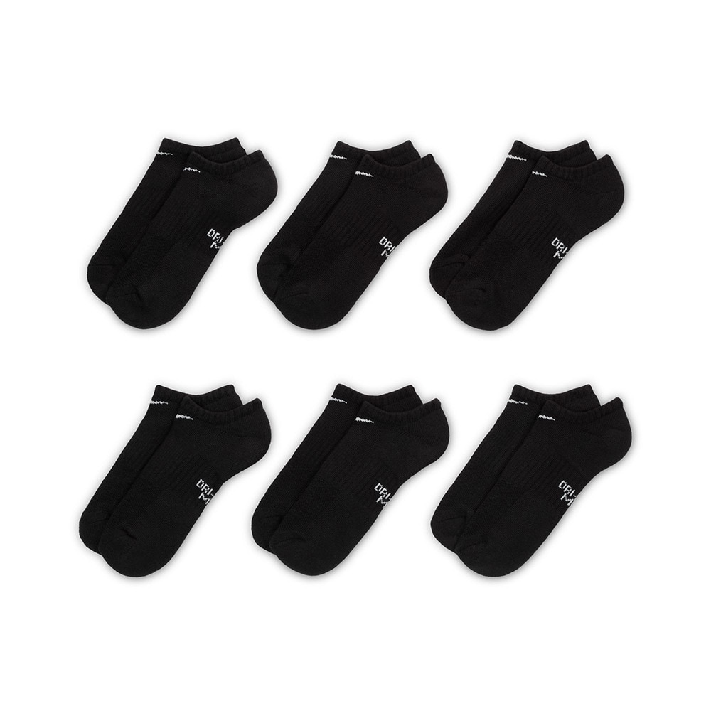 ナイキ（NIKE）（キッズ）キッズ パフォーマンス クッションド ノーショウ トレーニングソックス 6足組 SX6911-010