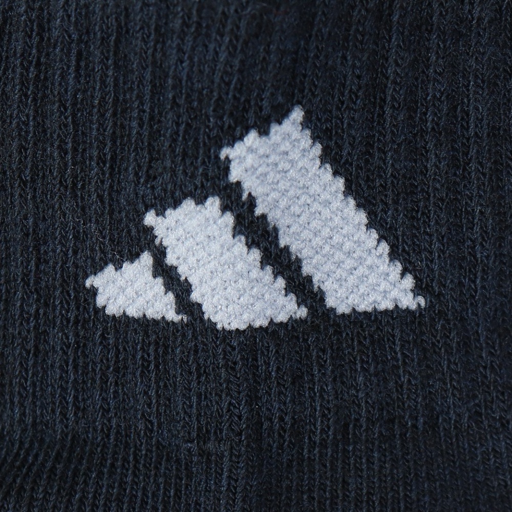 アディダス（adidas）（キッズ）ソックス 靴下 ２足組 SS-Sサイズ(19-23cm) 紺/黒 ODW26-KK8074 子供用 ２足セット ショート丈