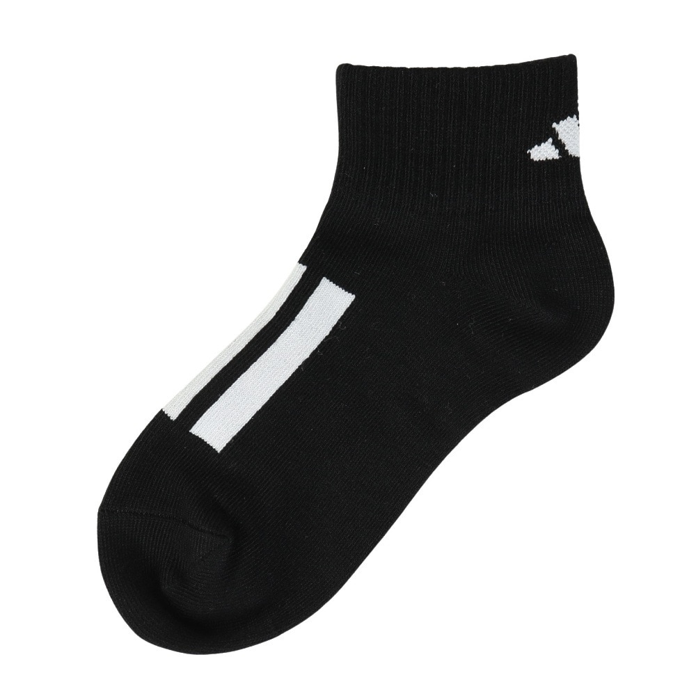 アディダス（adidas）（キッズ）ソックス 靴下 ２足組 SS-Sサイズ(19-23cm) 紺/黒 ODW26-KK8074 子供用 ２足セット ショート丈
