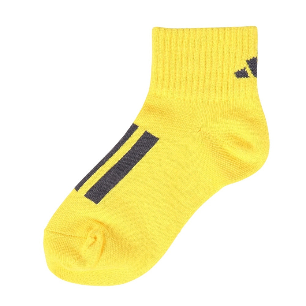 アディダス（adidas）（キッズ）ソックス 靴下 ２足組 SS-Sサイズ(19-23cm) 黄/赤 ODW27-KK8075 子供用 ２足セット ショート丈