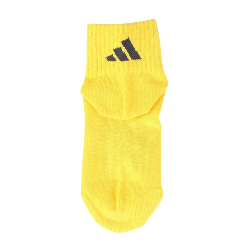 アディダス（adidas）（キッズ）ソックス 靴下 ２足組 SS-Sサイズ(19-23cm) 黄/赤 ODW27-KK8075 子供用 ２足セット ショート丈