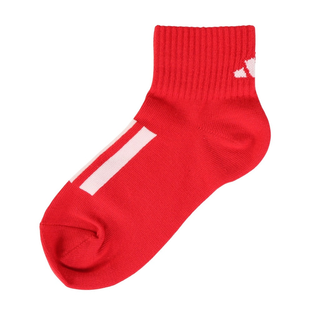 アディダス（adidas）（キッズ）ソックス 靴下 ２足組 SS-Sサイズ(19-23cm) 黄/赤 ODW27-KK8075 子供用 ２足セット ショート丈