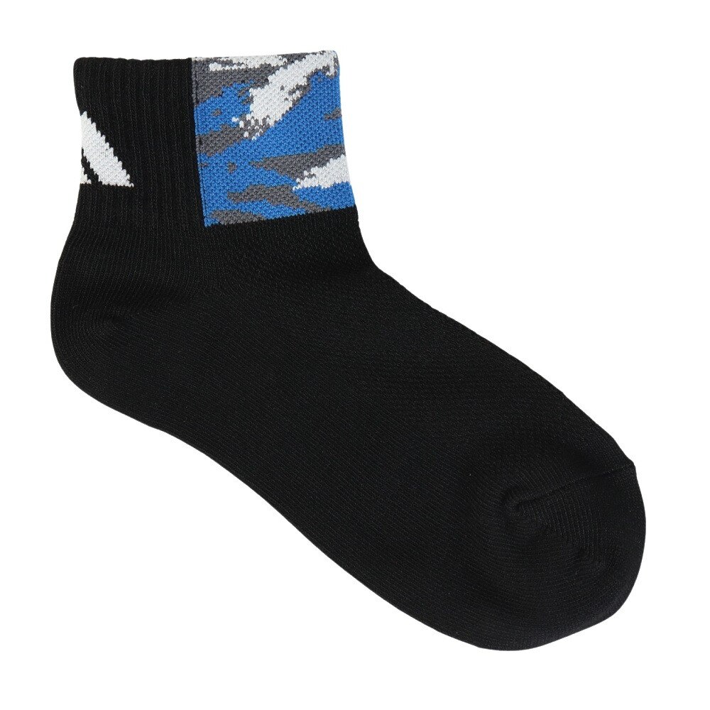 アディダス（adidas）（キッズ）ソックス 靴下 ２足組 SS-Sサイズ(19-23cm) 黒/紺 ODW31-KK8079子供用 2足セット ショート丈
