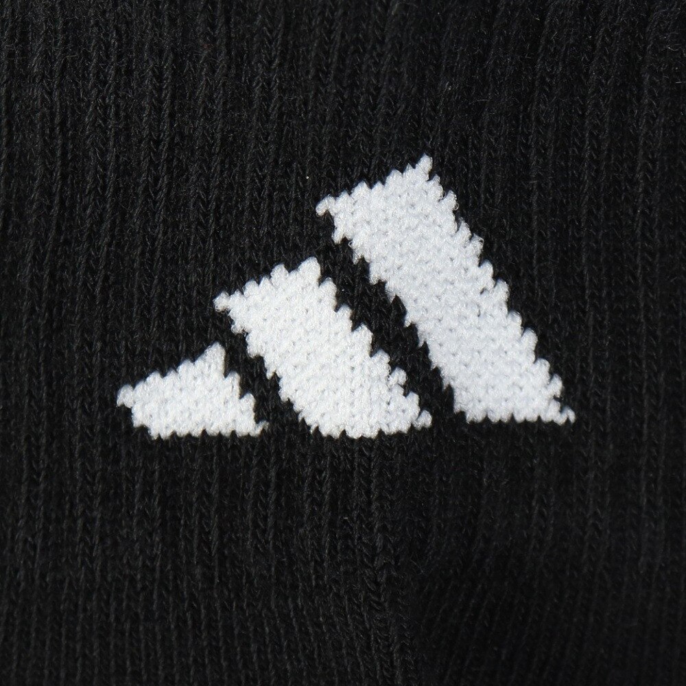 アディダス（adidas）（キッズ）ソックス 靴下 ２足組 SS-Sサイズ(19-23cm) 黒/紺 ODW31-KK8079子供用 2足セット ショート丈
