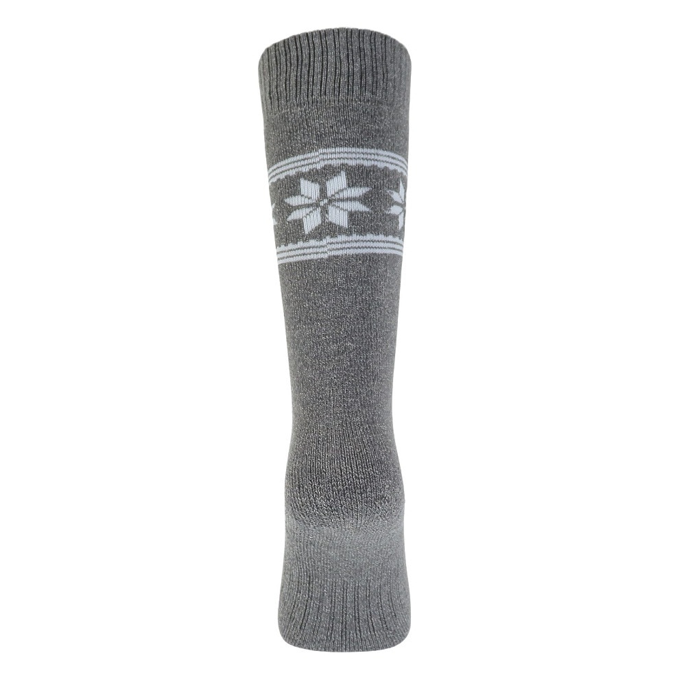 エアボーン（ARBN）（キッズ）ジュニア HEAT-X クルーソックス GRY/CGY 雪 2足組 AB43AC1593 GRY19 防寒
