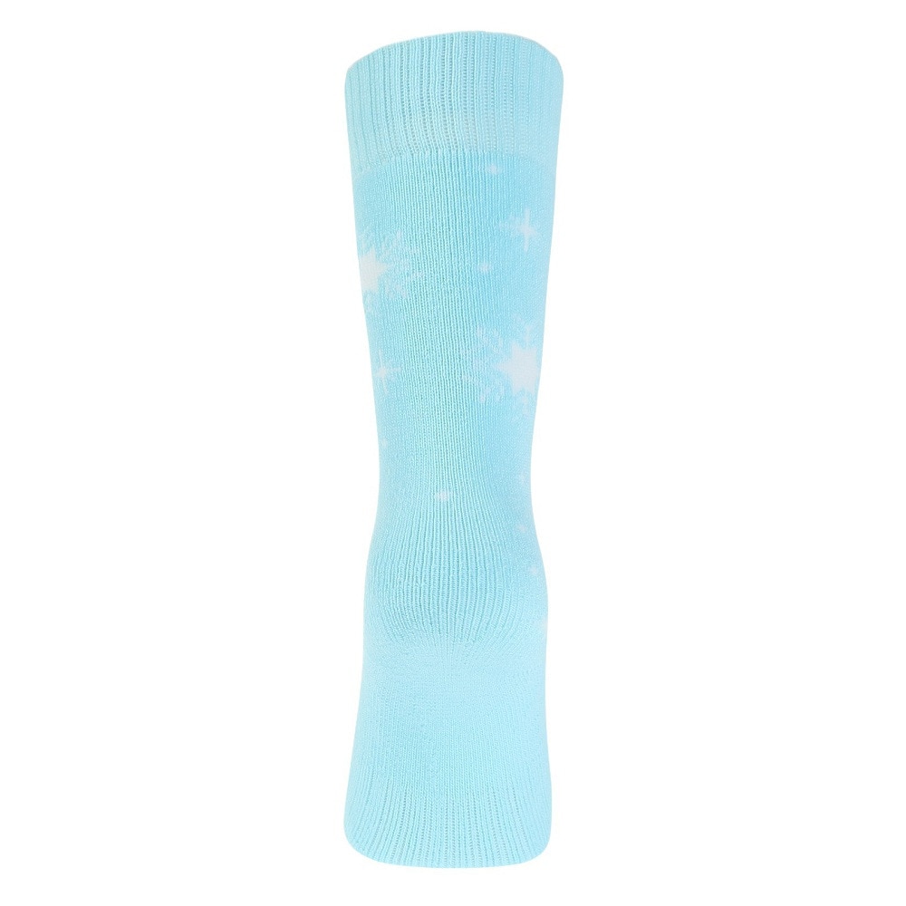 エアボーン（ARBN）（キッズ）ガールズ HEAT-X クルーソックス BLU/PUR 雪 2足組 AB43AC1598 BLU19 防寒 19cm