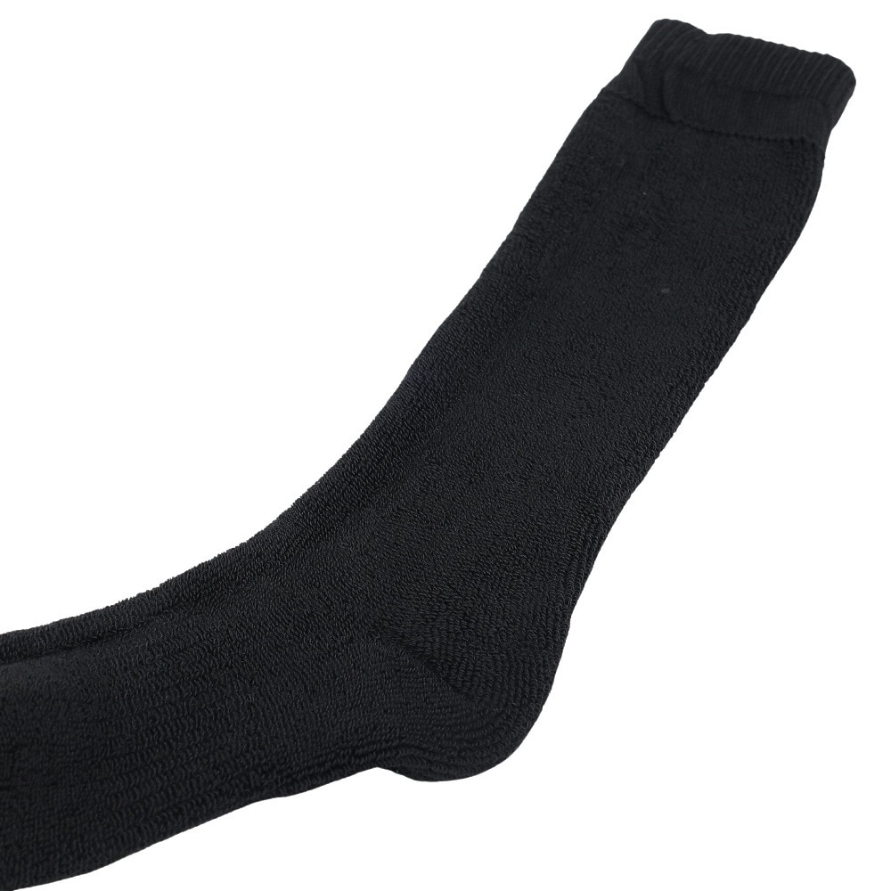 クー（Coo.）（キッズ）ジュニア ヒートクロス クルーソックス 2足組 896Q4GSA0008 BLK19 19.0-22.0cm 抗菌防臭