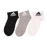 アディダス(adidas)(キッズ)ジュニア アンクル ソックス 3足組 FXI56