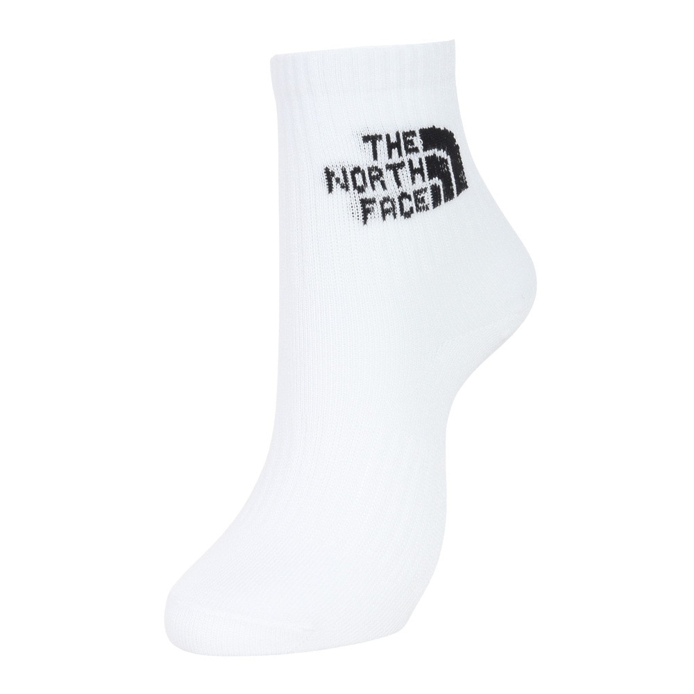 ノースフェイス（THE NORTH FACE）（キッズ）キッズ TNF ジャカード ロゴ 3足組 クルー ソックス NNJ82411 WK