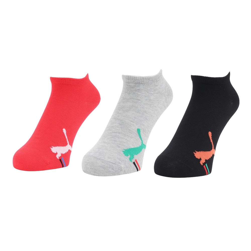 プーマ（PUMA）（キッズ）靴下 ジュニア キャットスニーカーソックス 3足組 21センチ 23センチ 4293400-01 運動 スポーツ 新調