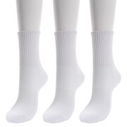 クー（Coo.）（キッズ）パイル3Pレギュラーソックス 896Q7OK6531WHT オンライン価格