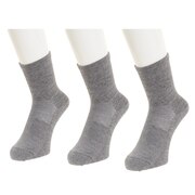 クー（Coo.）（キッズ）レギュラーソックス 3足組 21.0cm23.0cm 896Q7OK6543GRY オンライン価格