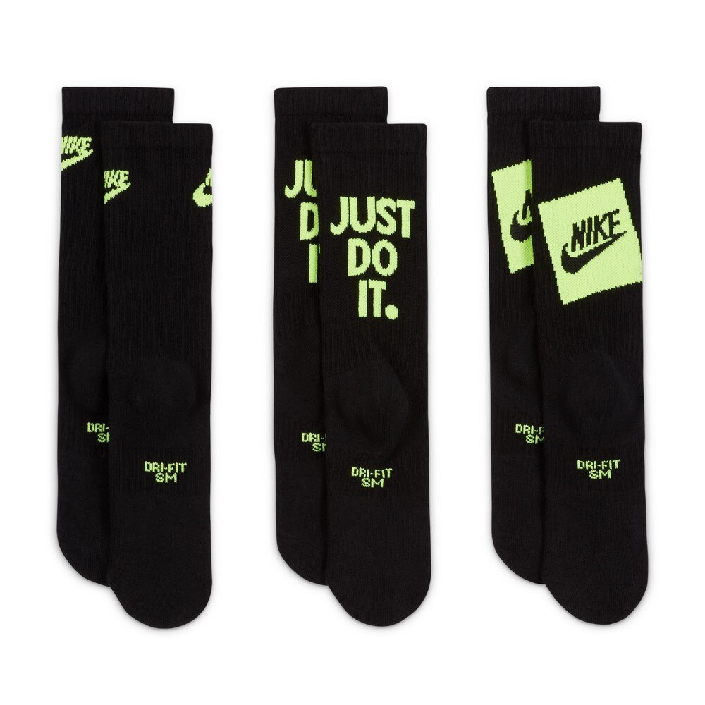 ナイキ(NIKE)(キッズ)エブリデイ ジュニア クッション クルー ソックス 3足組 SK0065-901 スポーツ用品はスーパースポーツゼビオ