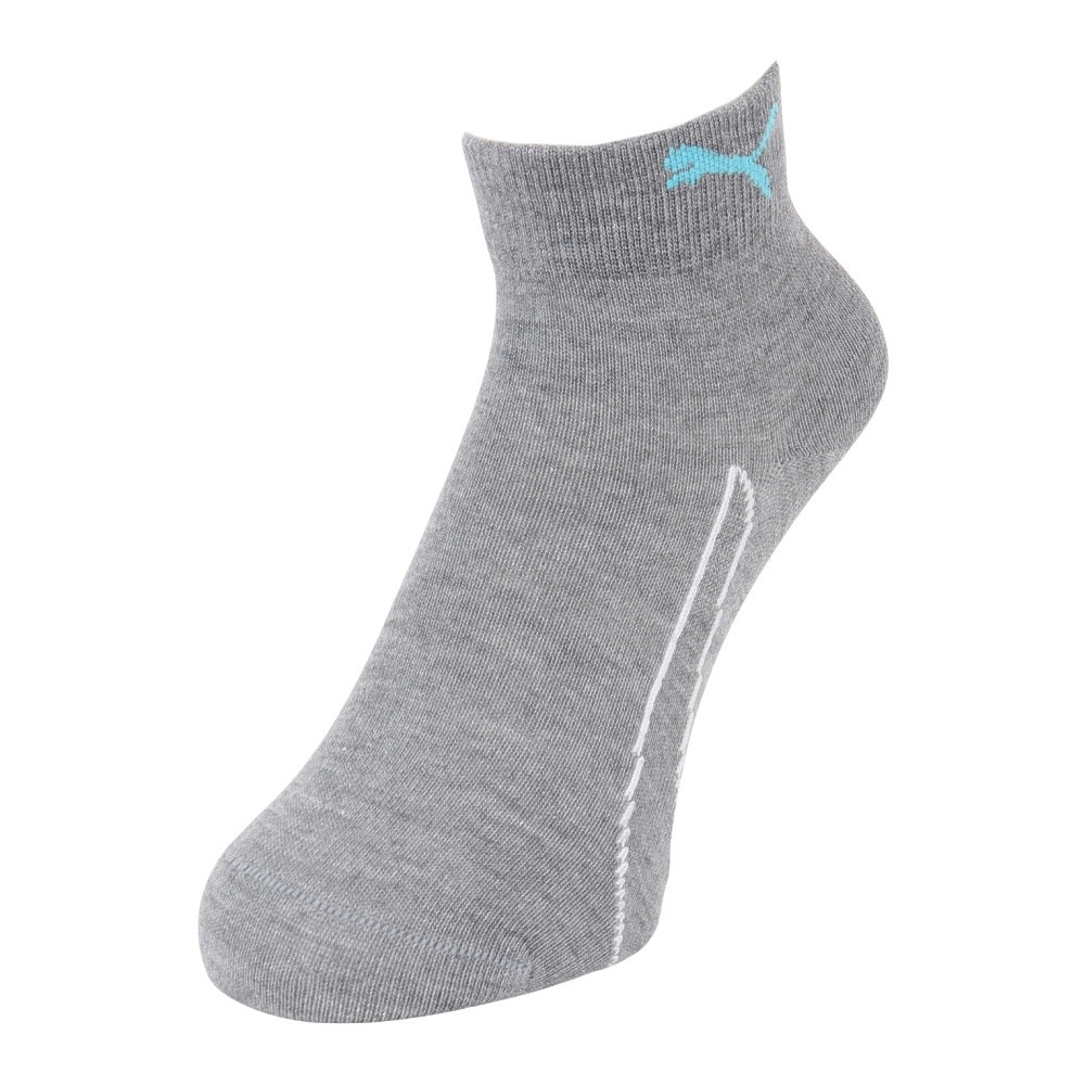 プーマ（PUMA）（キッズ）靴下 ジュニア ロゴ クォーター丈 ソックス 3足組 19.0-23.0cm 4293403-02 3色セット 子供用