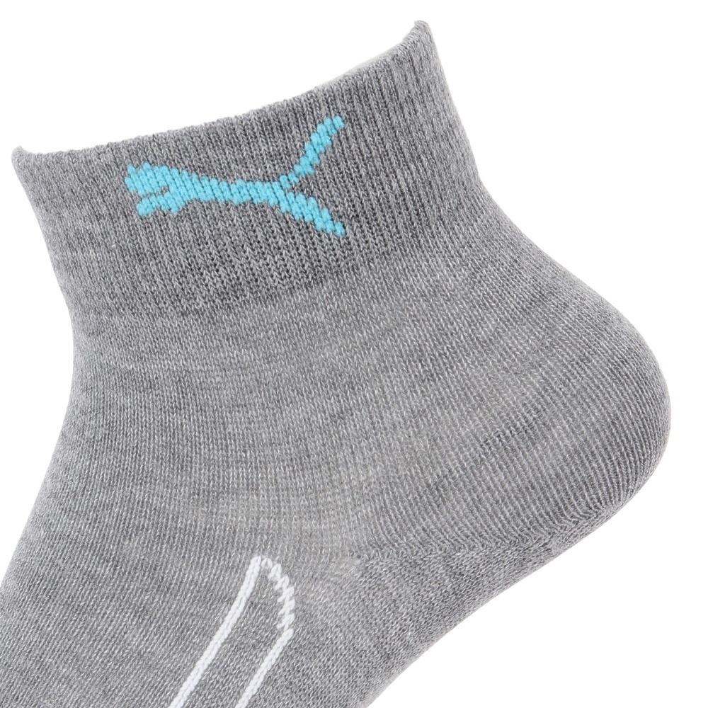 プーマ（PUMA）（キッズ）靴下 ジュニア ロゴ クォーター丈 ソックス 3足組 19.0-23.0cm 4293403-02 3色セット 子供用