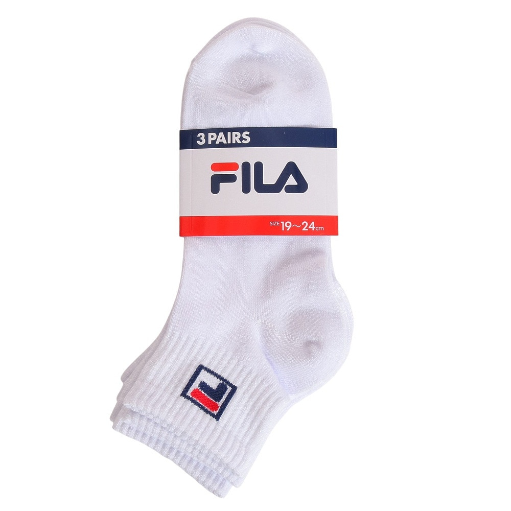 フィラ（FILA）（キッズ）ジュニア 3足組 ショートソックス 4510036-01-1924