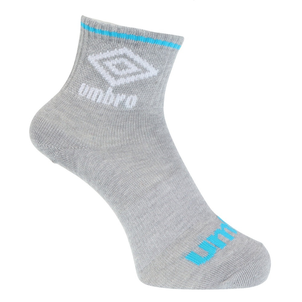 アンブロ（UMBRO）（キッズ）3足組ショートソックス UUAVJB10 LGRS