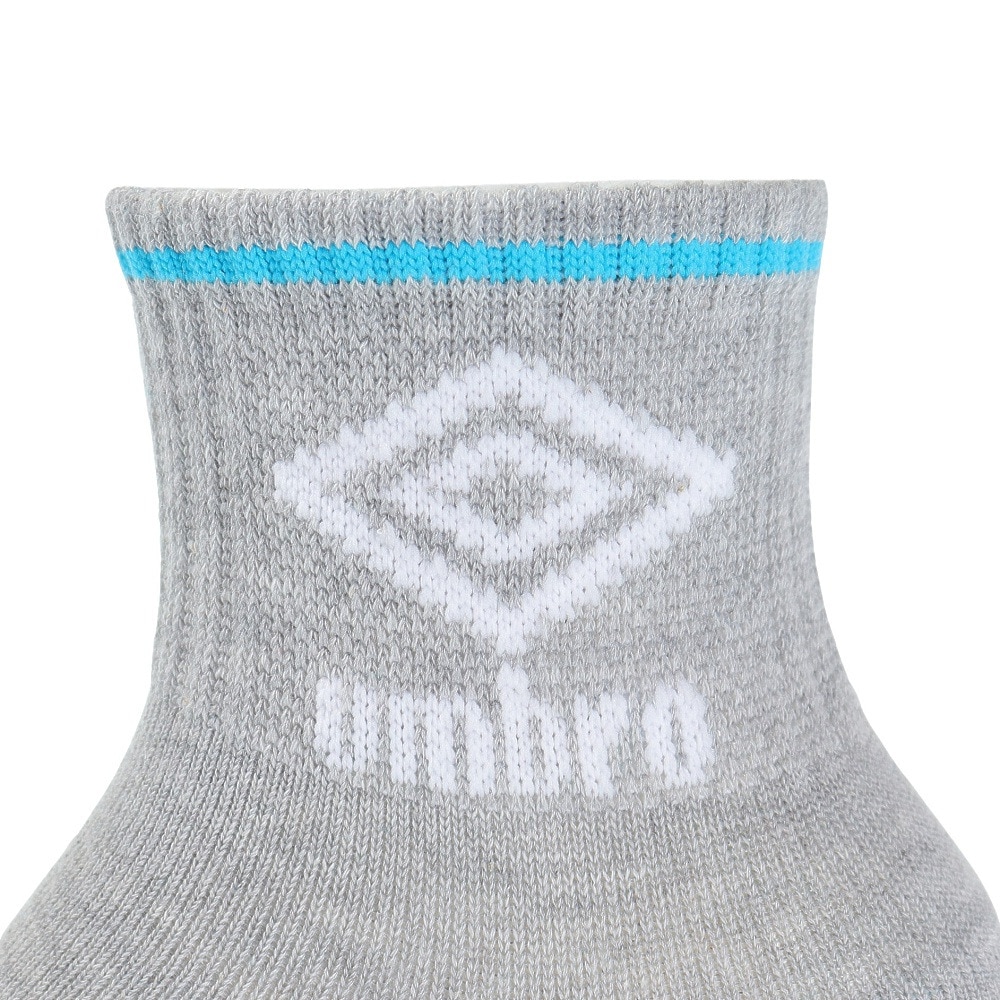 アンブロ（UMBRO）（キッズ）3足組ショートソックス UUAVJB10 LGRS