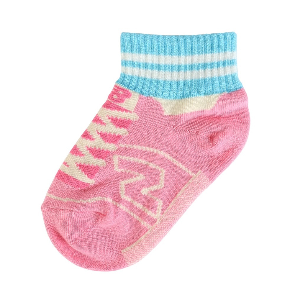 ニューバランス（new balance）（キッズ）ジュニア ソックス 3足組 13-19センチ LAS55649AS1 ショート丈 アンクル丈 くるぶし丈 女の子 男の子 スニーカー柄