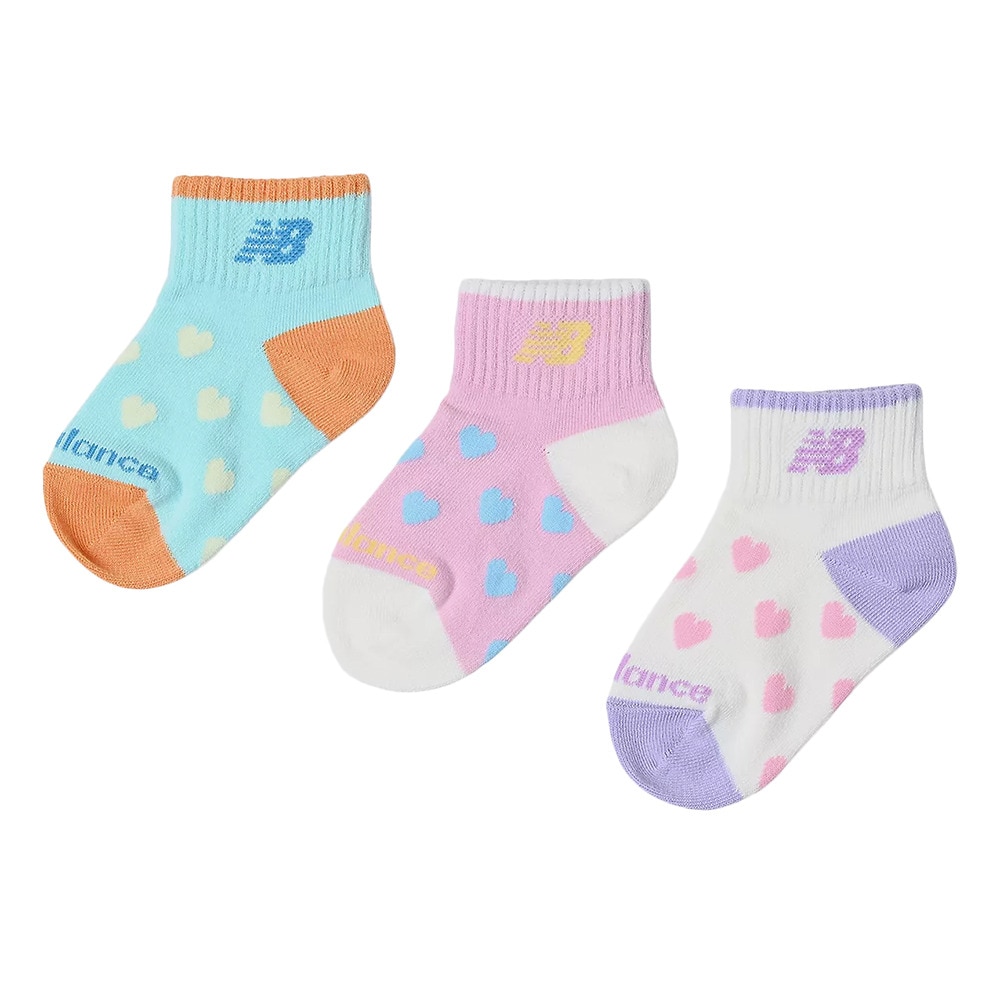 ニューバランス（new balance）（キッズ）ジュニア ガールズ ソックス 3足組 LAS55649AS2