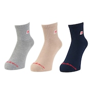 (キッズ)靴下 ジュニア 3足組ソックス LAS55656AS2 19-23cm 子供