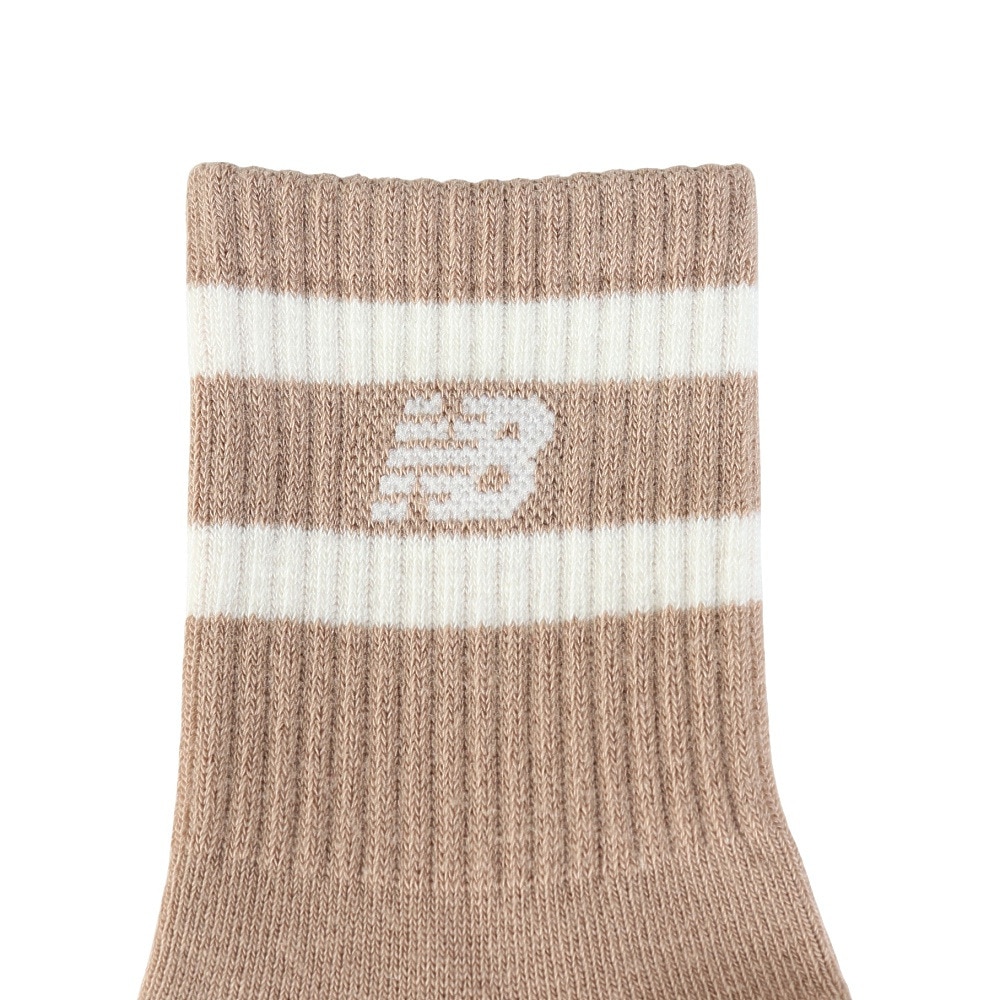 ニューバランス（new balance）（キッズ）ジュニア ショートライン 3足組 ソックス SS-Sサイズ LAS55657AS2 ロゴ入り 新調 シンプル おしゃれ カジュアル 