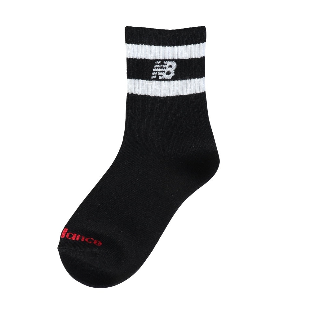 ニューバランス（new balance）（キッズ）ジュニア ショートライン 3足組 ソックス SS-Sサイズ LAS55657AS2 ロゴ入り 新調 シンプル おしゃれ カジュアル 