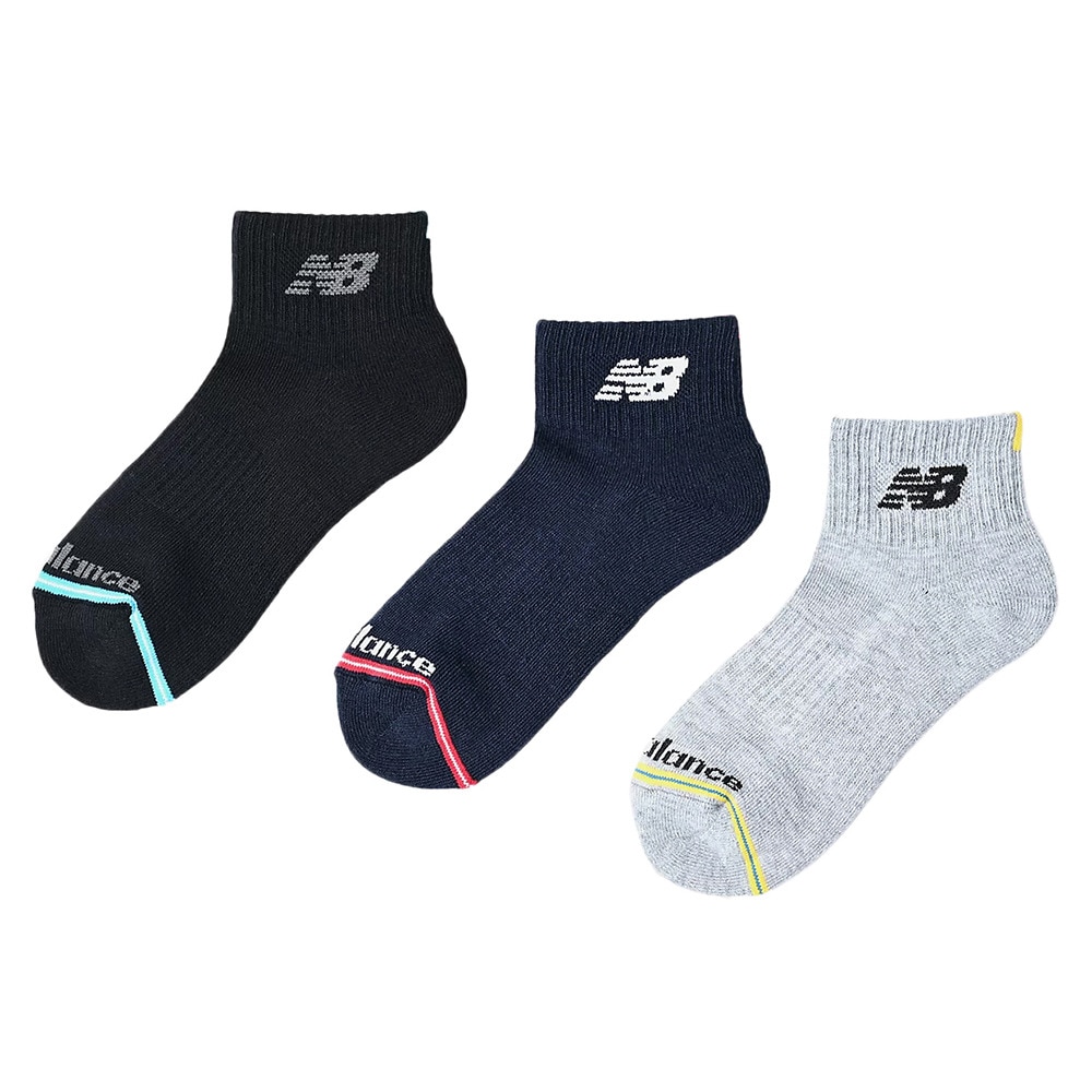 ニューバランス（new balance）（キッズ）ボーイズ 3足組 ソックス LAS55653AS1