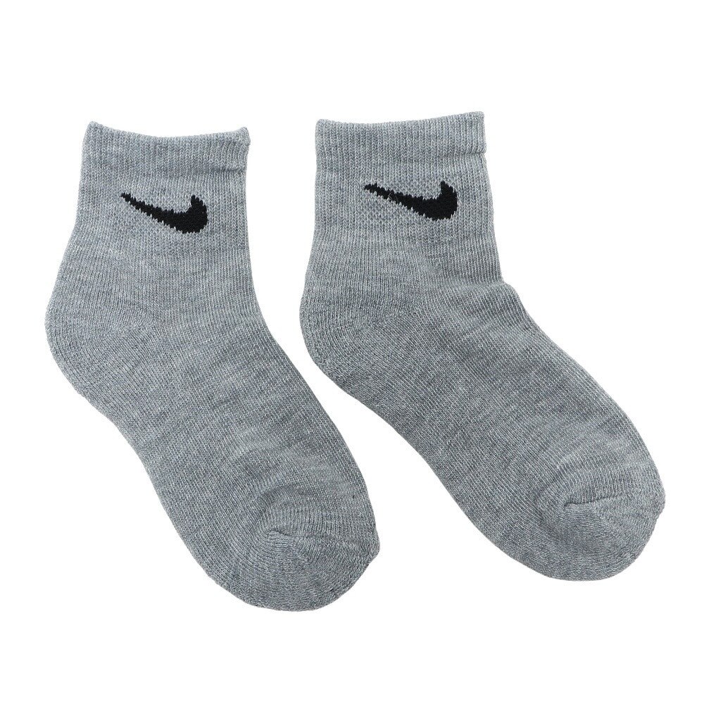 ナイキ（NIKE）（キッズ）ジュニア アンクルソックス 3足組 グレー 18センチ UN0026-W2F ベーシックソックス 学生 部活 カジュアル シンプル おしゃれ 新調 