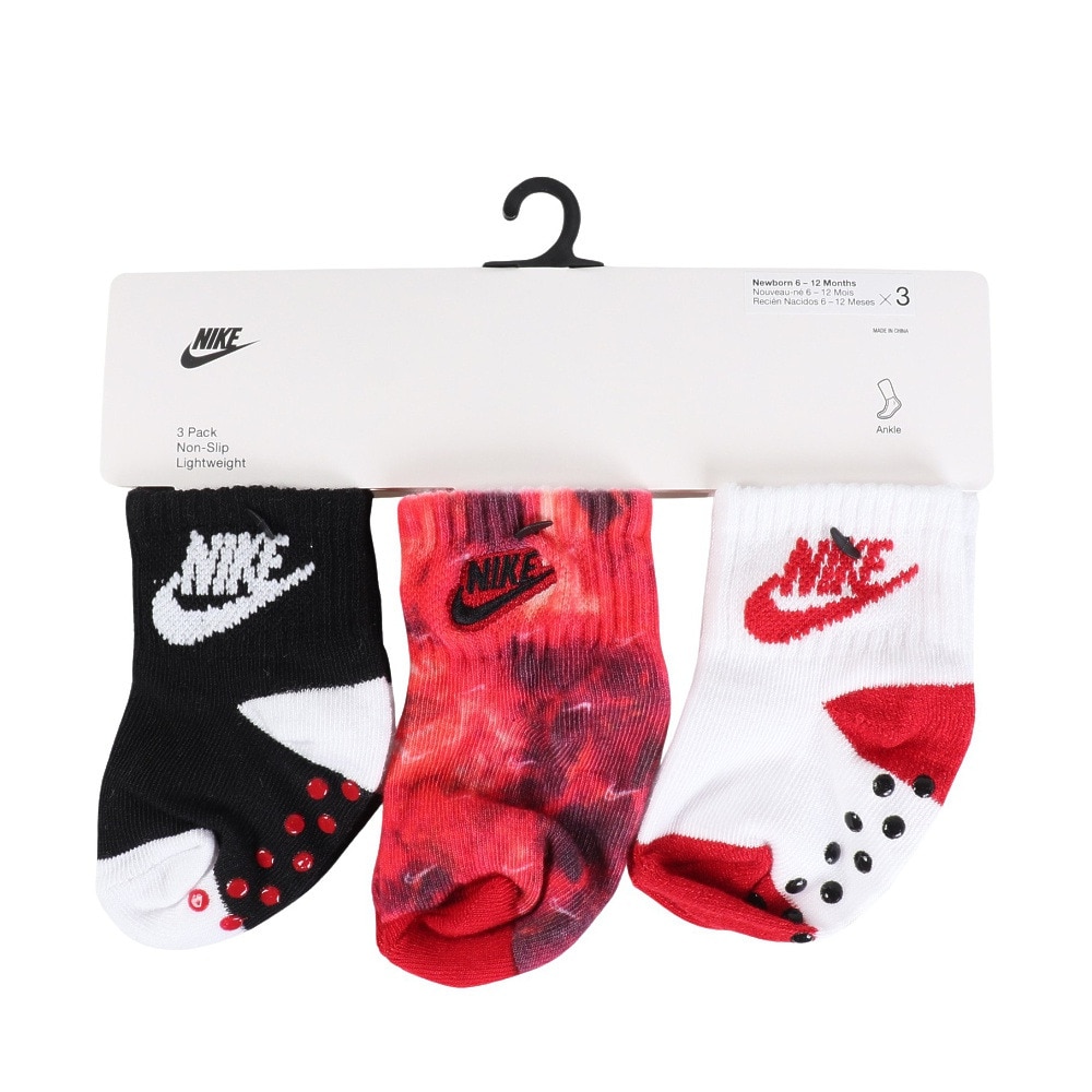 ナイキ（NIKE）（キッズ）靴下 INFANT TODDLER 3足組 アンクルソックス NN0874-023