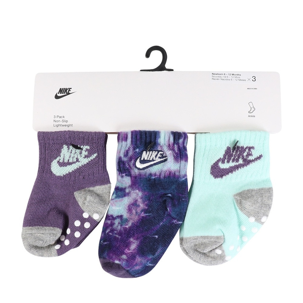 ナイキ（NIKE）（キッズ）靴下 INFANT TODDLER 3足組 アンクルソックス NN0874-P5Q