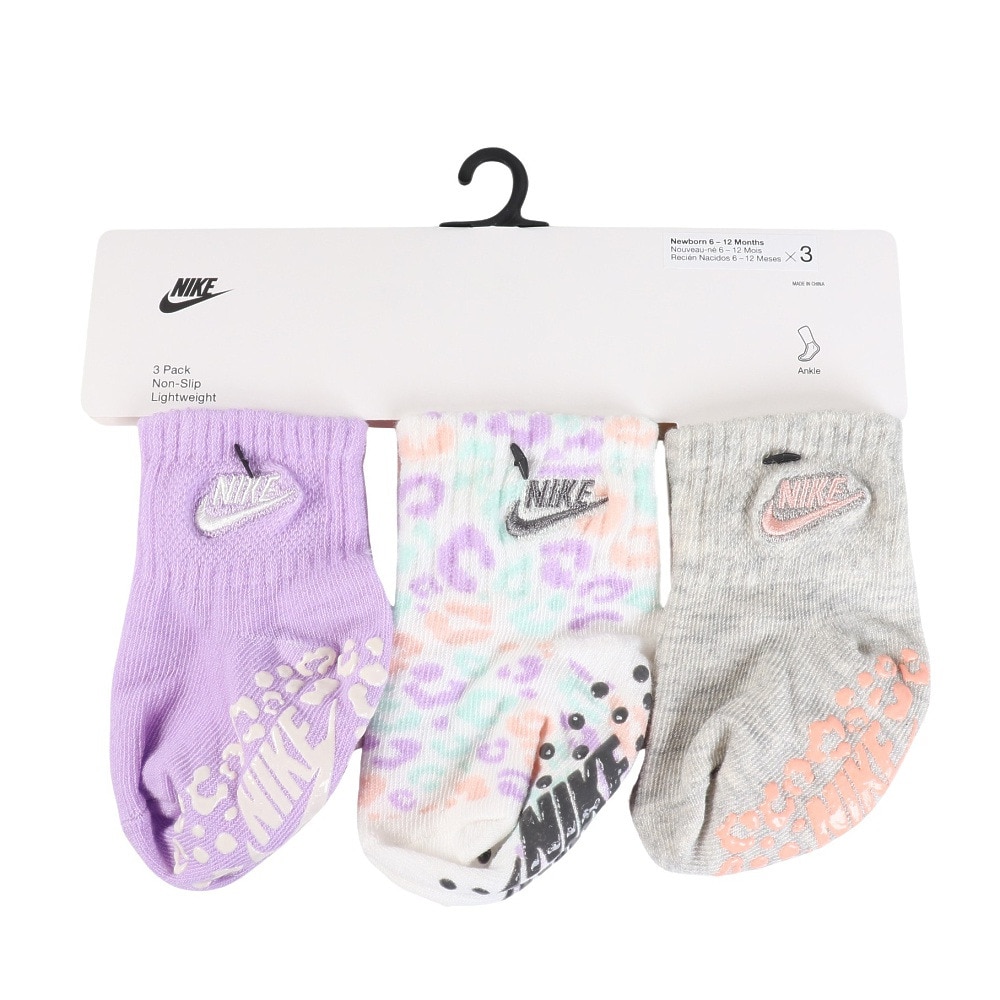 ナイキ（NIKE）（キッズ）靴下 INFANT TODDLER 3足組 アンクルソックス NN0879-P3Z