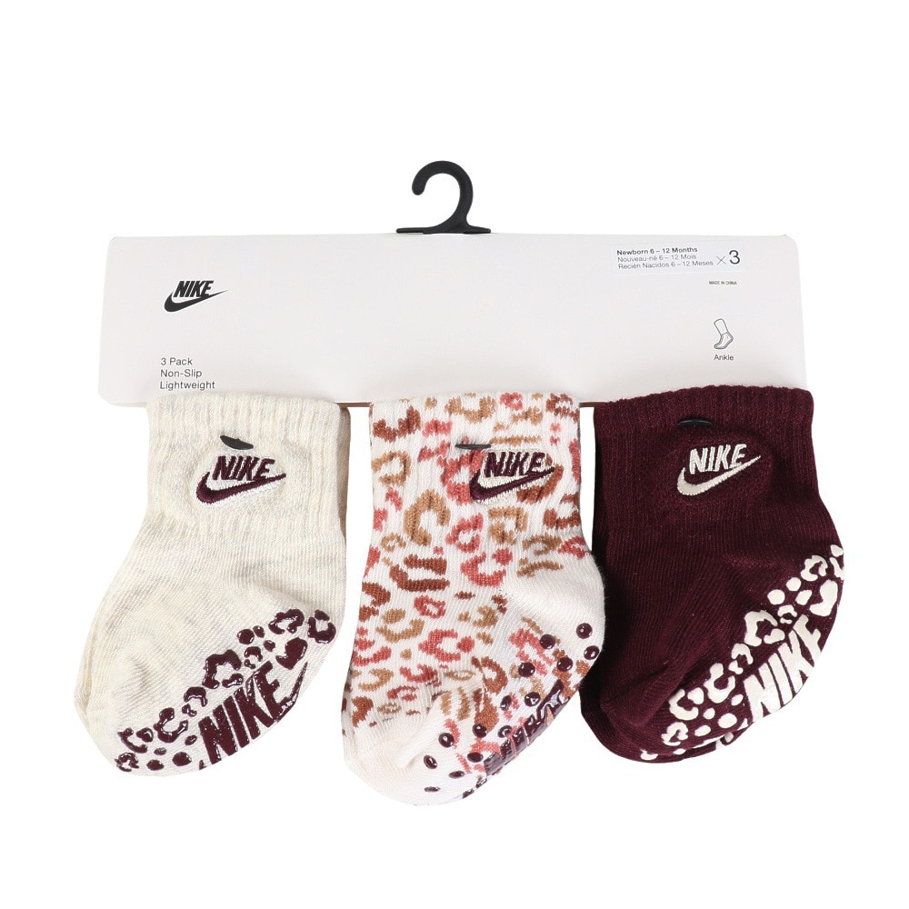 ナイキ（NIKE）（キッズ）靴下 INFANT TODDLER 3足組 アンクルソックス NN0879-W67