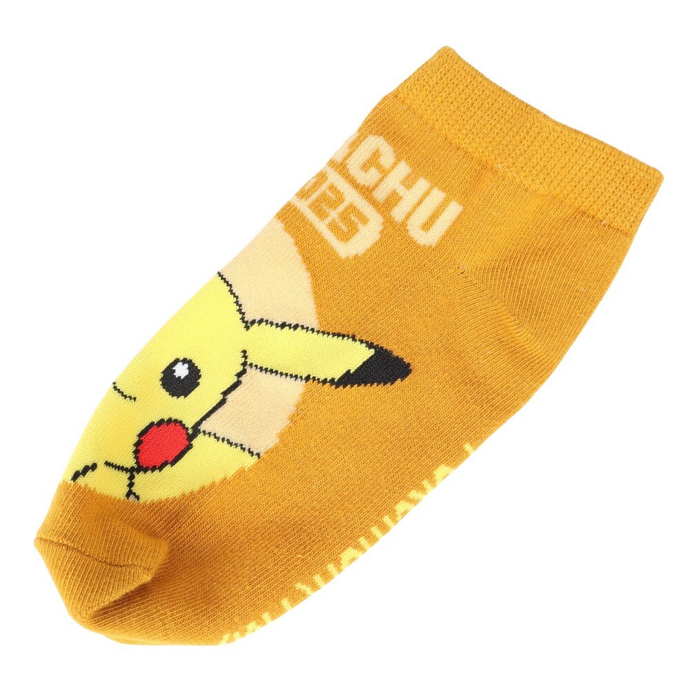 ポケモン（キッズ）キャラックス ポケモン ピカチュウ ロゴ ジュニア ソックス SMP PM1364J