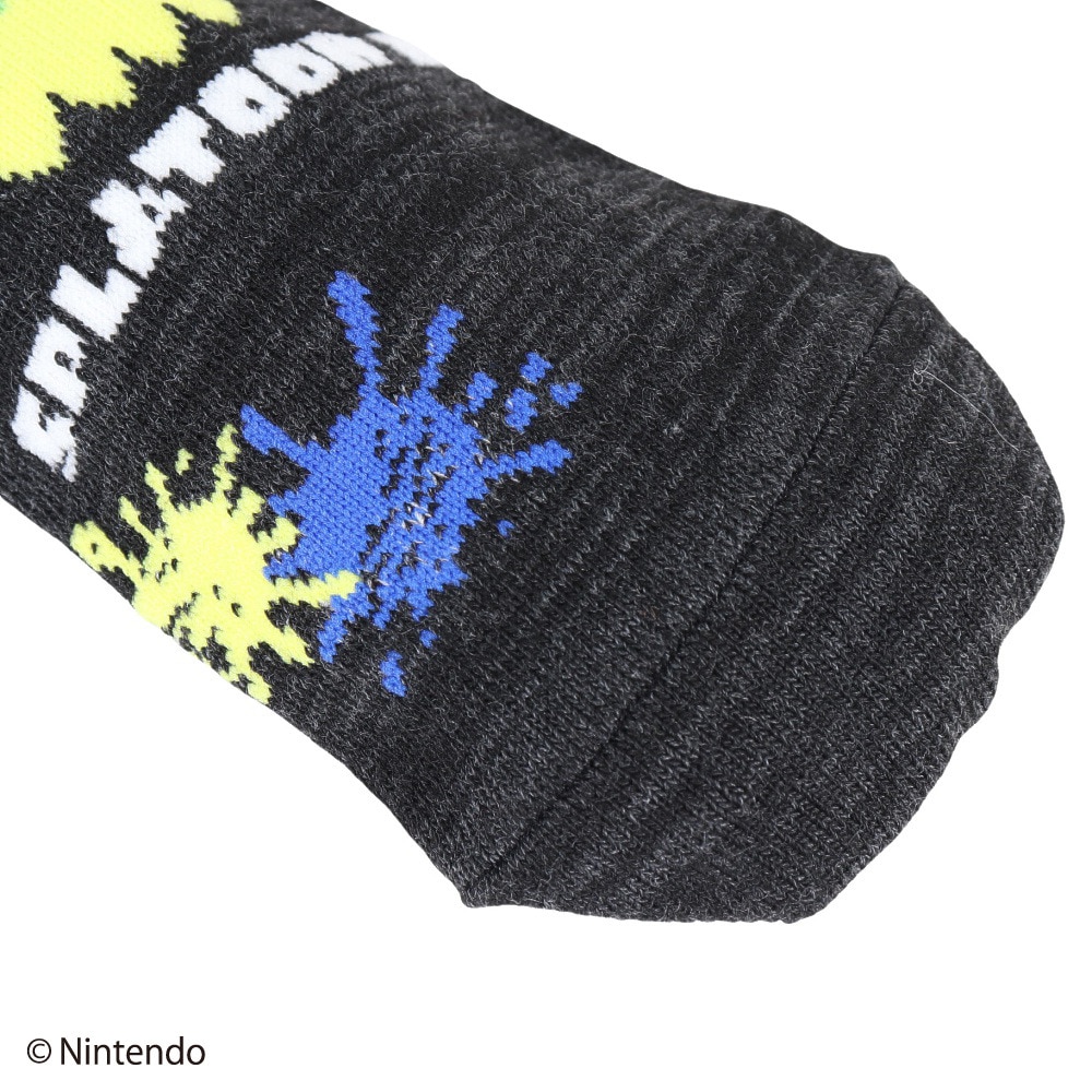 スプラトゥーン 3（Splatoon 3）（キッズ）ショートソックス センターイカロゴ 4550269251836