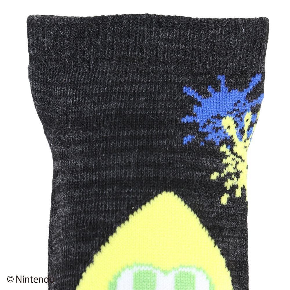 スプラトゥーン 3（Splatoon 3）（キッズ）ショートソックス センターイカロゴ 4550269251836