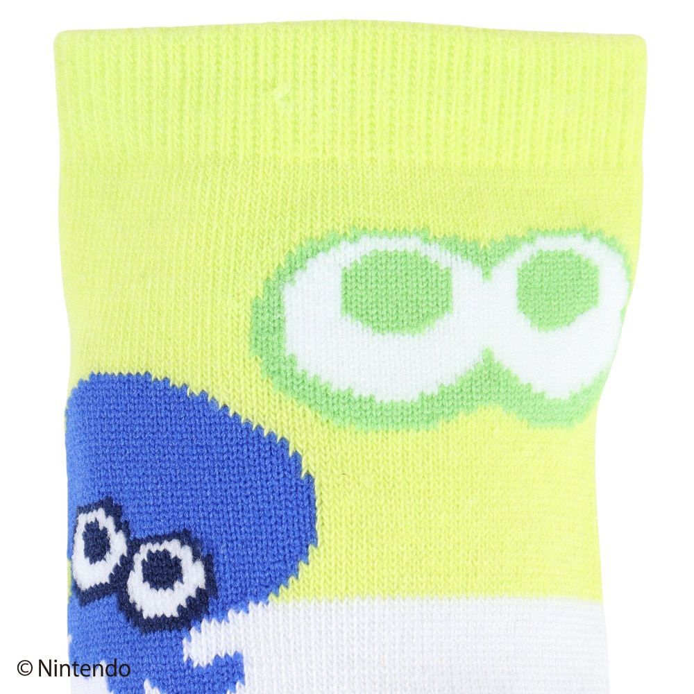 スプラトゥーン 3（Splatoon 3）（キッズ）ショートソックス イカタコ目玉 4550269251850