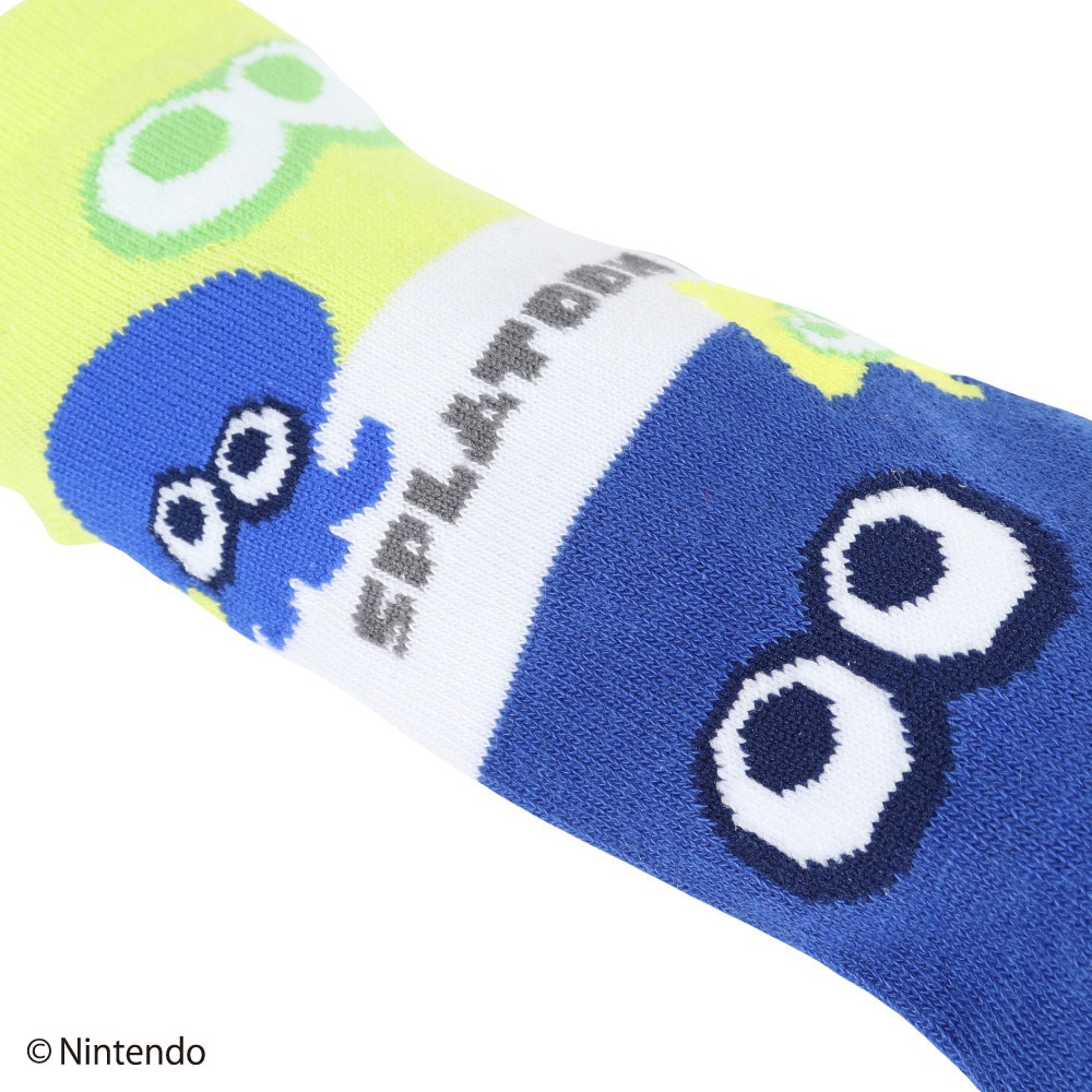 スプラトゥーン 3（Splatoon 3）（キッズ）ショートソックス イカタコ目玉 4550269251850