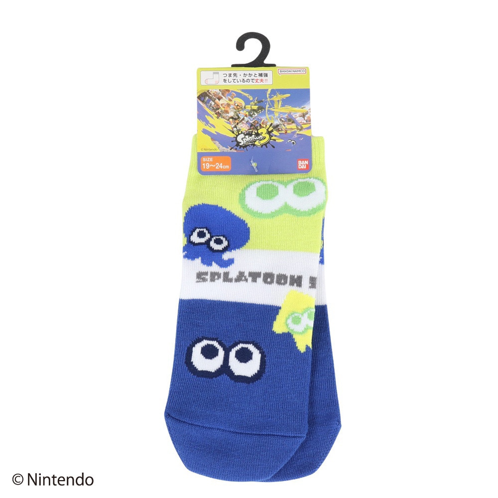 スプラトゥーン 3(Splatoon 3)(キッズ)ショートソックス イカタコ スプラトゥーン 3(Splatoon 3)(キッズ)ショートソックス イカタコ
