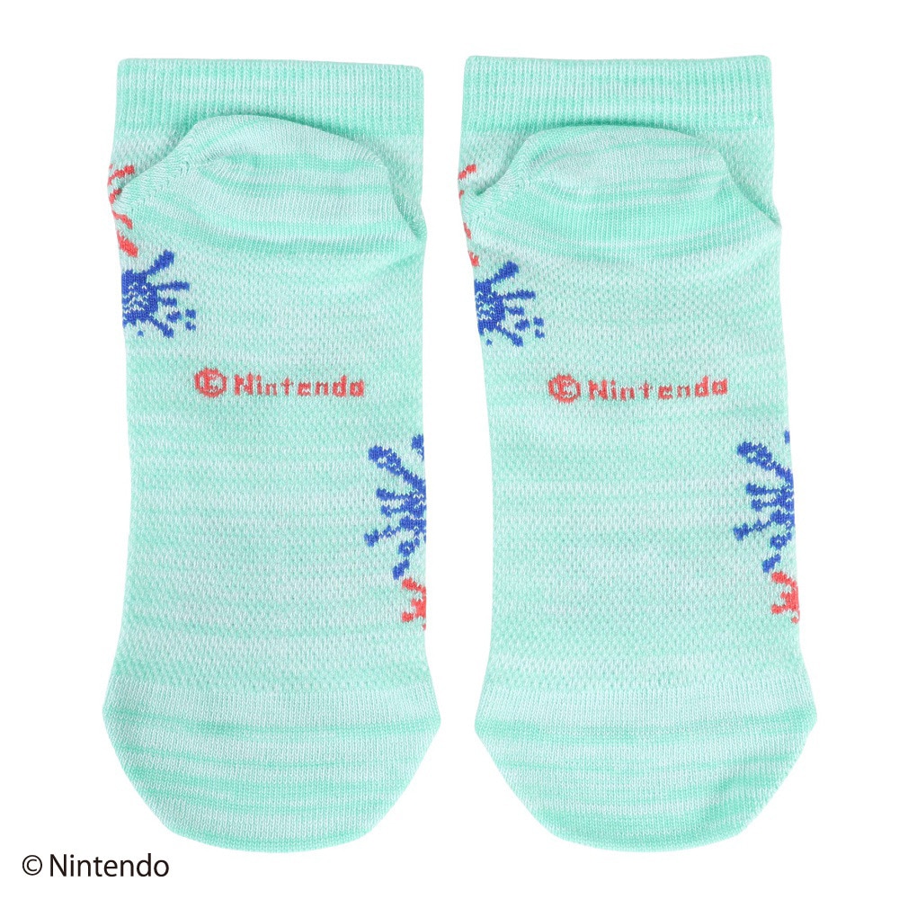 スプラトゥーン 3（Splatoon 3）（キッズ）引き揃えメッシュ ショートソックス 目玉柄 4550269251898