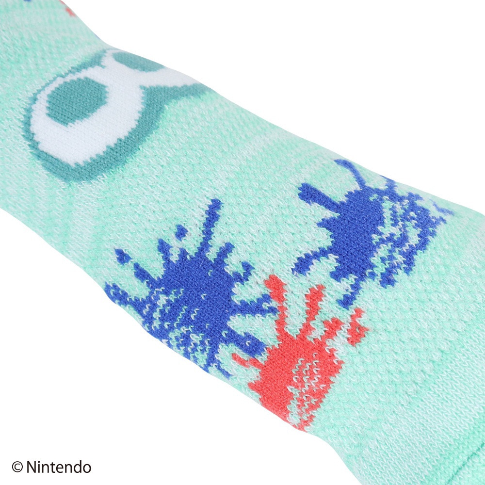 スプラトゥーン 3（Splatoon 3）（キッズ）引き揃えメッシュ ショートソックス 目玉柄 4550269251898