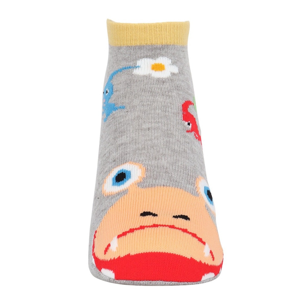 ピクミン（レディース、キッズ）靴下 ピクミン チャッピー ソックス グレー 19-24cm SN1924 70T28421E 子供 キッズ くるぶし丈 アンクルソックス