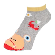 (レディース、キッズ)靴下 ピクミン チャッピー ソックス グレー 19-24cm SN1924 70T28421E 子供 キッズ くるぶし丈 アンクルソックス