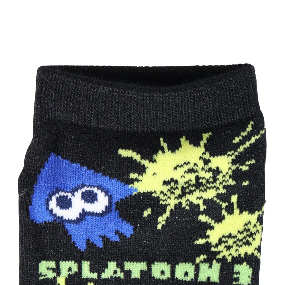スプラトゥーン（Splatoon）（キッズ）ジュニア アンクル丈ソックス スプラトゥーン イカタコセンターロゴ SN1520 70U28100H