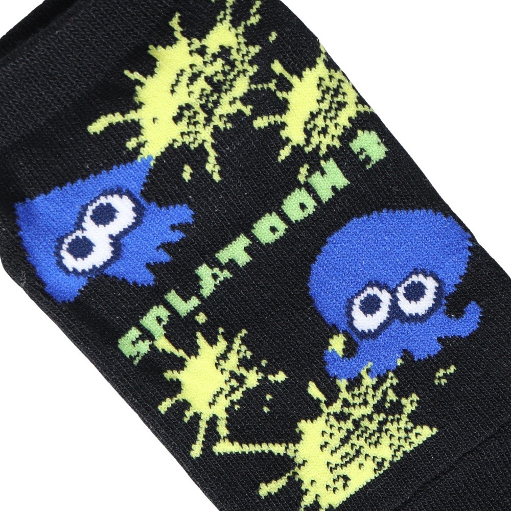 スプラトゥーン（Splatoon）（キッズ）ジュニア アンクル丈ソックス スプラトゥーン イカタコセンターロゴ SN1520 70U28100H