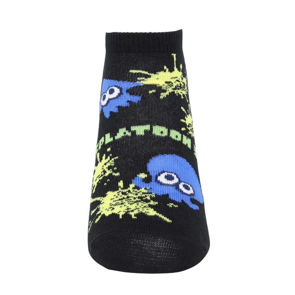 スプラトゥーン（Splatoon）（レディース、キッズ）ジュニア アンクル丈ソックス スプラトゥーン イカタコセンターロゴ SN1924 70U28110H