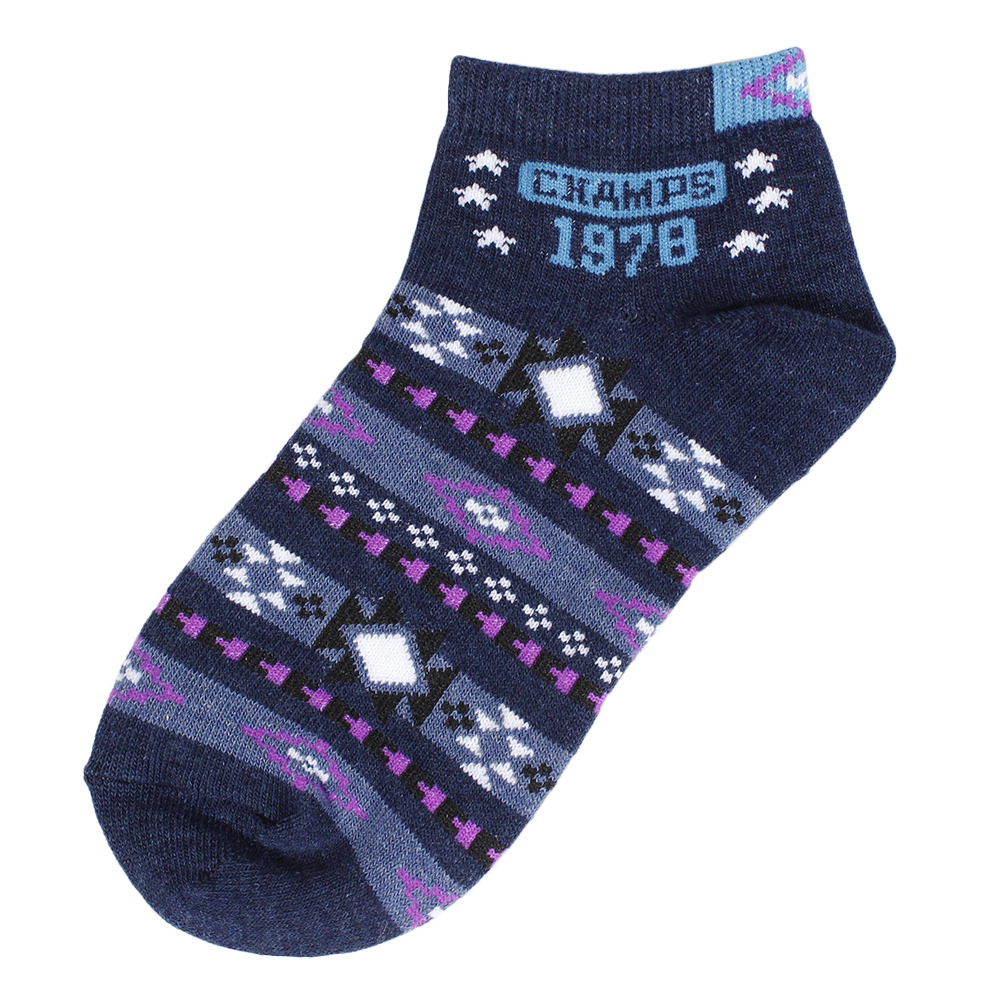  ジュニア ノルディック柄ソックス 2023 896Q8SU8964インディゴ